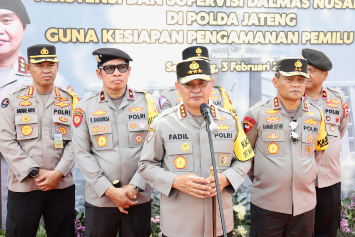 H-7 Pencoblosan Pemilu 2024, Kabaharkam Cek Kesiapan Personel Polda Jateng