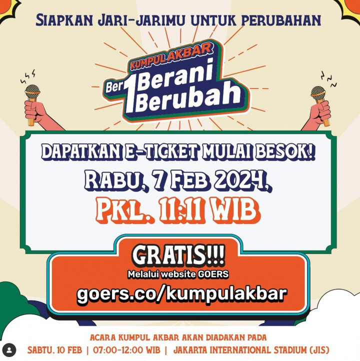 Banyak Netizen tidak Sabar Ramaikan Kampanye Akbar AMIN di JIS