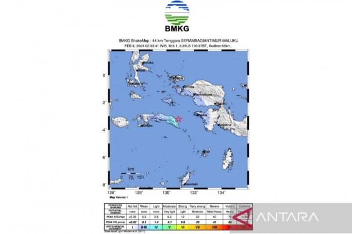 Deformasi Batuan Lempeng Memicu Gempa Tektonik di Seram Timur