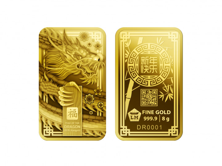 Imlek 2024, Antam Sediakan Emas Gambar Naga