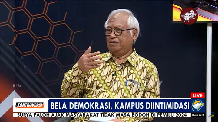 Guru Besar UGM Tegaskan Kritik ke Jokowi Bukan Karena Mendekati Pencoblosan