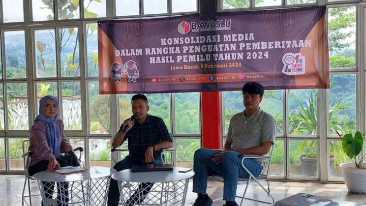 Jelang Pencoblosan, Bawaslu RI Perkuat Sinergitas dengan Media di Bandung