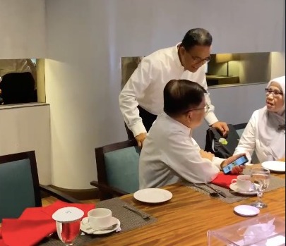 JK dan Anies Sarapan Bersama Jelang Kampanye Akbar di JIS
