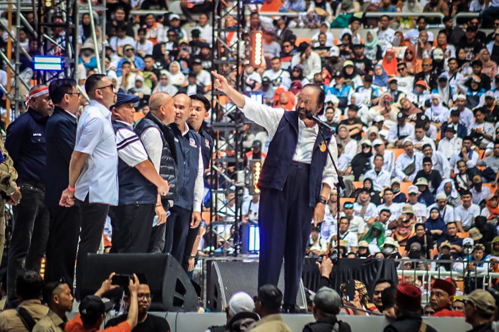 Kehadiran Masyarakat di Kampanye Akbar AMIN Harapan untuk Masa Depan