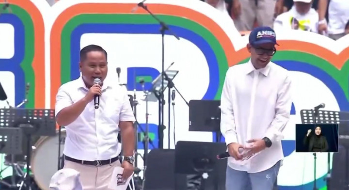 Artis Hadiri Kampanye AMIN di JIS, Ramzi: Kami Sedang Berjuang, Bukan Bekerja