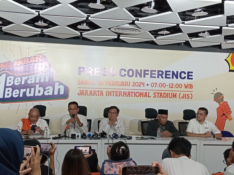 Anies Bakal Investigasi Sinyal Hilang saat Kampanye Akbar di JIS