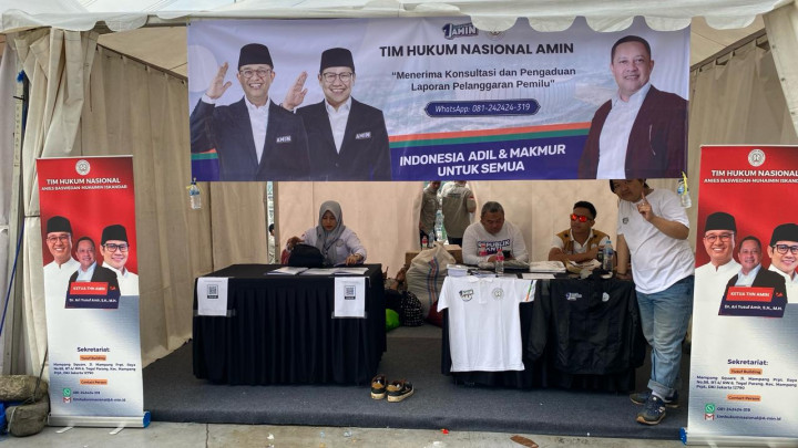 Posko Tim Hukum AMIN di JIS Buka Konsultasi Hukum dan Pendataan Informasi