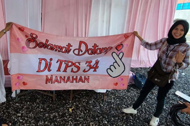 Unik, Sejumlah KPPS di Solo Buat TPS Valentine