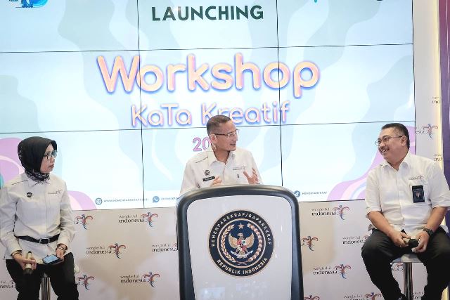 Sandiaga luncurkan Program Pengembangan Kabupaten/Kota Kreatif (KaTa) Kreatif pada tahun ini. (Foto: Dok. Birkom Kemenparekraf)