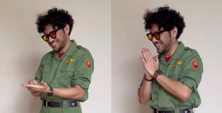 Jadi Petugas Linmas TPS, Kunto Aji Unggah Video Latihan Bantu Pemilih, Endingnya Kocak