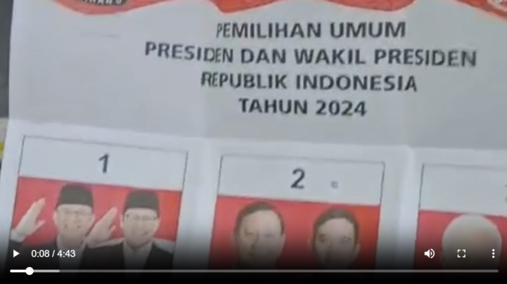 TPS 54 Gunung Putri Bogor Ricuh, Surat Suara Pilpres Sudah Tercoblos Paslon 02