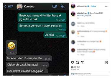 <i>Nyaleg</i>, Komeng Sudah <i>Stand By</i> di Kawasan Senayan