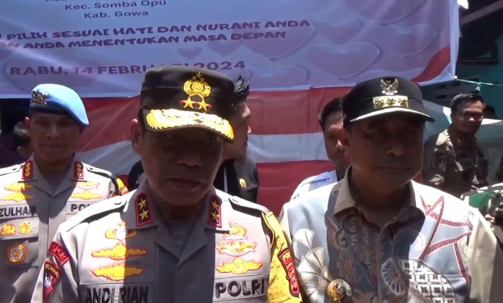 Kapolda Sulsel Pastikan Pemungutan Suara Berjalan Kondusif