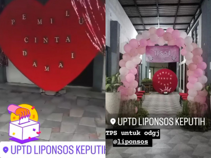 Ratusan ODGJ di Surabaya Nyoblos di TPS Bertema Valentine