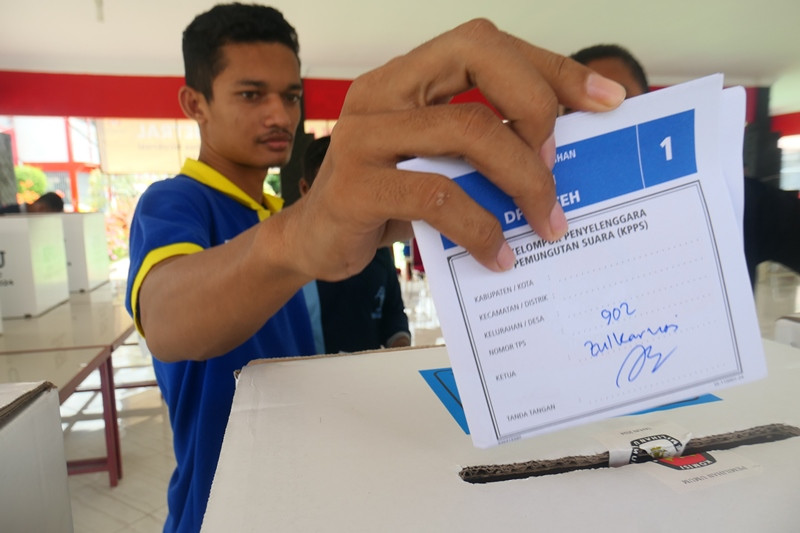 Ratusan Warga Binaan Pemasyarakatan Nyoblos di Lapas Aceh