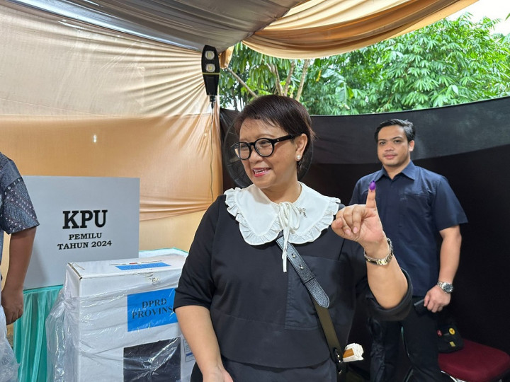 Nyoblos di Depok, Menlu Retno: Sudah Tunaikan Tugas sebagai Warga Negara