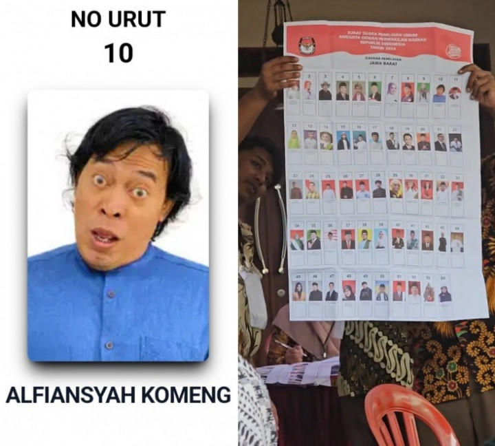 Kocak, Warga Teriak Uhuy Pas Nama Komeng Disebut saat Penghitungan Suara di TPS