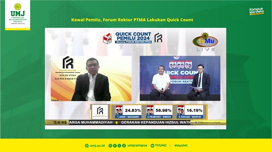 Ikut Kawal Pemilu, Forum Rektor PTMA Gelar <i>Quick Count</i>