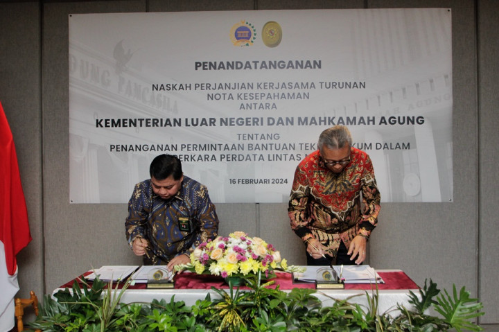 Kemenlu dan MA Optimalkan Digitalisasi Bantuan Hukum Perdata Lintas Negara