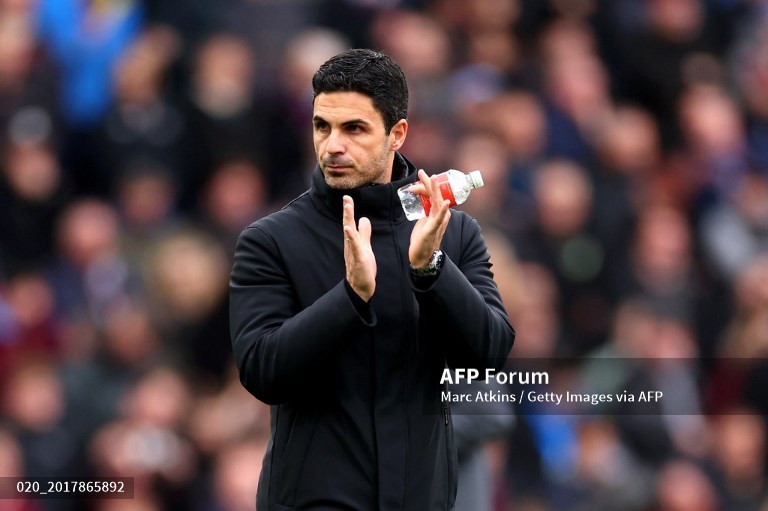 Mikel Arteta membawa Arsenal terus meramaikan persaingan papan atas Liga Inggris-Foto AFP