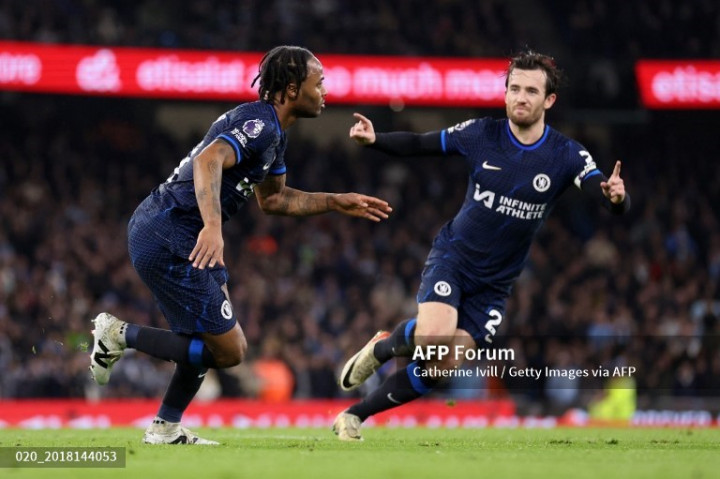 Sterling Bawa Chelsea Unggul Sementara atas City pada <i>Big Match</i> Liga inggris