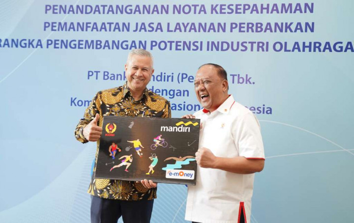 Dukung Industri Olahraga Nasional, Bank Mandiri dan KONI Jalin Kerja Sama Perbankan Terintegrasi