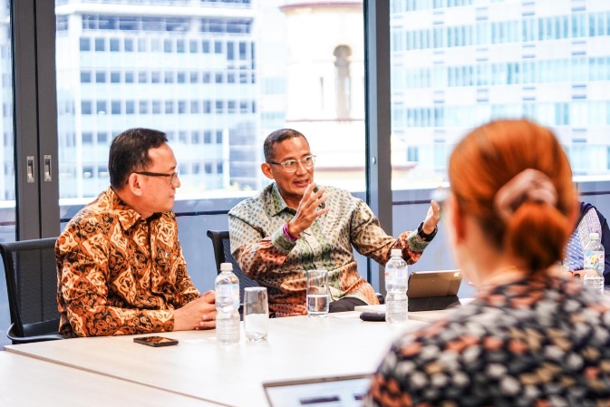 Menparekraf Sandiaga Salahuddin Uno saat mengunjungi Sydney. Dok. Kemenparekraf