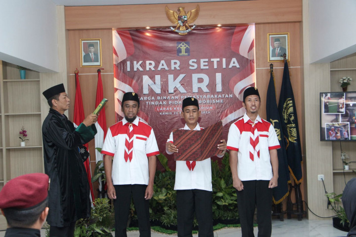 3 Narapidana Teroris di Lapas Kelas I Madiun Ikrar Setia NKRI