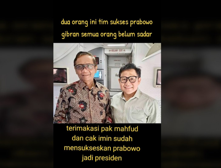 [Cek Fakta] Mahfud MD dan Muhaimin Iskandar Jadi Timses Prabowo-Gibran, Ini Faktanya