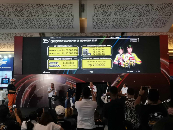 Tiket MotoGP Indonesia 2024 Dirilis, Harganya Sampai Rp20 Juta