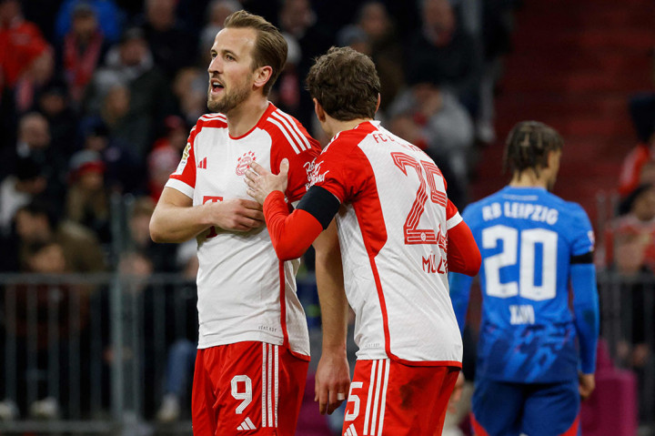Dua Gol Harry Kane Bantu Bayern Muenchen Menang atas RB Leipzig