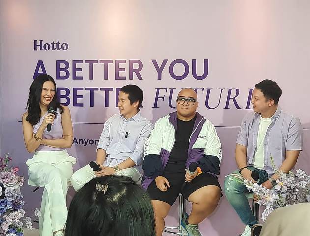 Sophia dan Saykoji ajak masyarakat hidup sehat. (Foto: Dok. Medcom.id/Rizki Yanuardi)