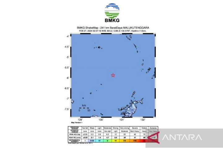 Maluku Diguncang Gempa Akibat Pergeseran Lempeng