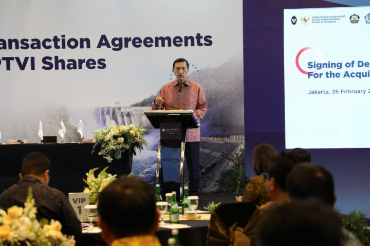 Divestasi Sepakat, Luhut Minta Perpanjangan Kontrak Vale Dikeluarkan Segera