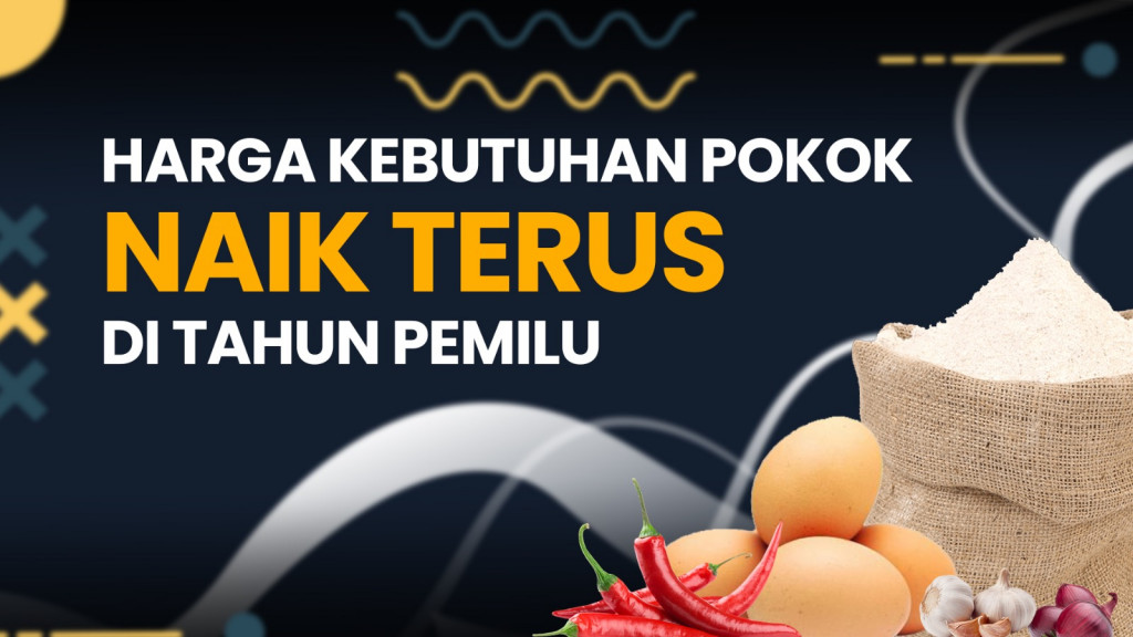 Harga Kebutuhan Pokok Naik Terus di Tahun Pemilu
