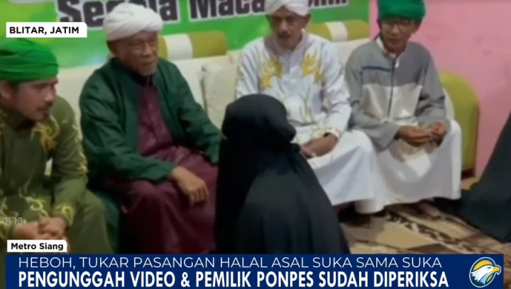 Video Ajaran Tukar Pasangan Halal Viral di Blitar Ternyata Sekadar Konten
