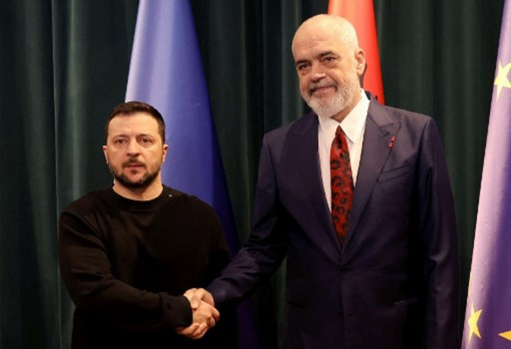Dari Arab Saudi, Zelensky Tiba di Albania untuk Galang Dukungan Perang