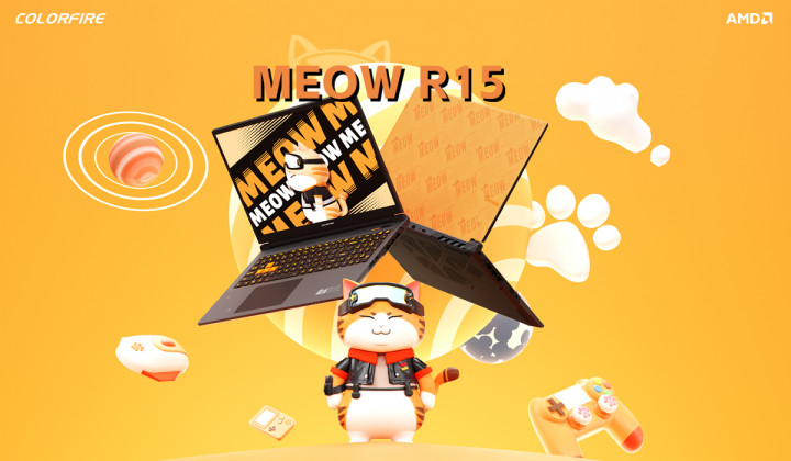 Laptop Gaming Colorfire Meow Punya Desain Khas Kucing Oren