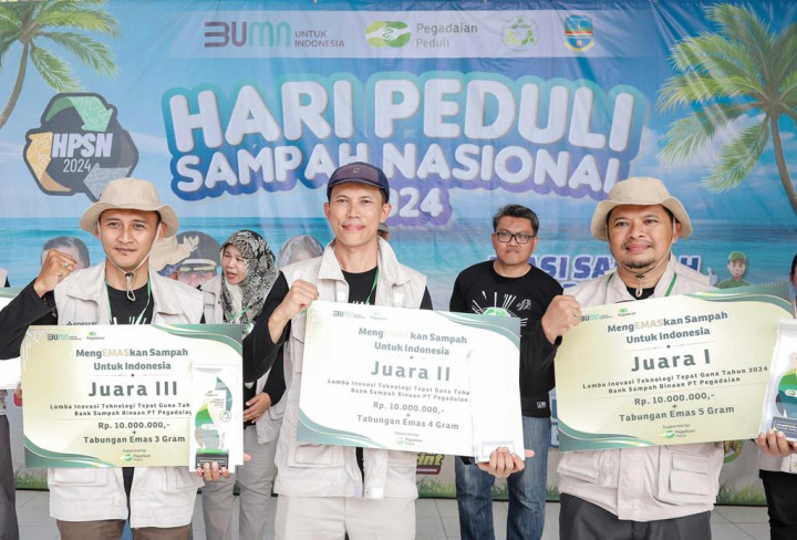 PT Pegadaian bersama FORSEPSI Peringati Hari Peduli Sampah Nasional 2024 di Pangandaran