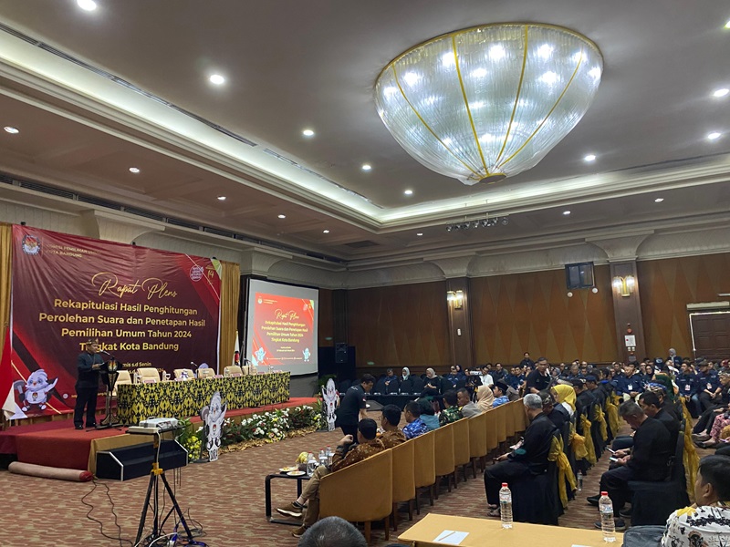 KPU Kota Bandung Mulai Pleno Rekapitulasi Suara Pemilu 2024
