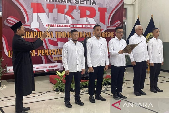 5 Narapidana Teroris di Lapas Salemba Berikrar Setia Kepada NKRI