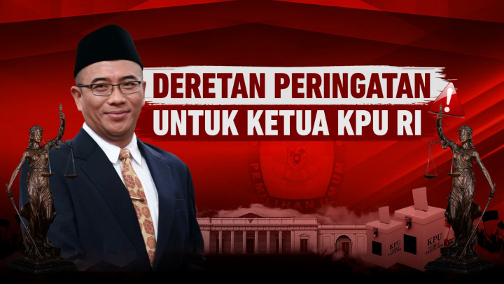 Deretan Peringatan untuk Ketua KPU RI
