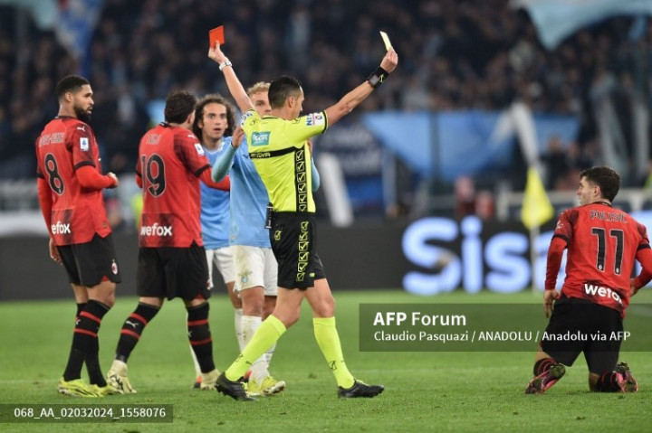 Liga Italia: Tiga Kartu Merah Warnai Kekalahan Lazio dari Milan