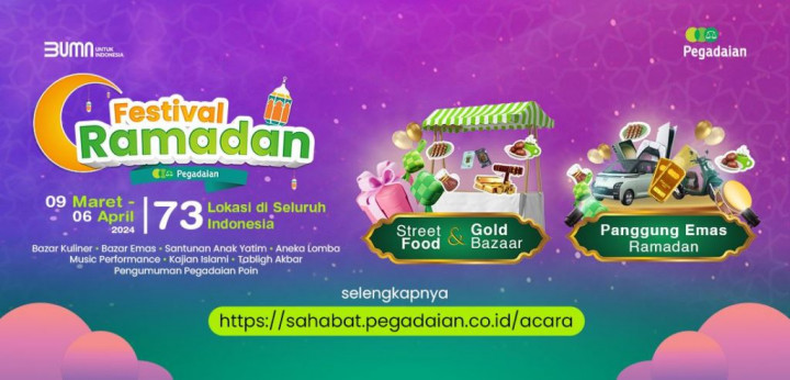Kembali Gelar Festival Ramadan, Pegadaian Siapkan Panggung Emas!