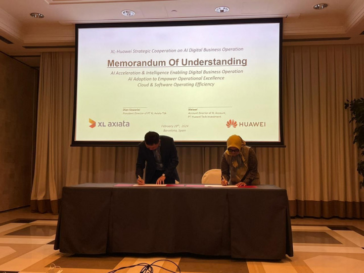 XL Axiata dan Huawei Jalin Kerja Sama Strategis Pemanfaatan AI