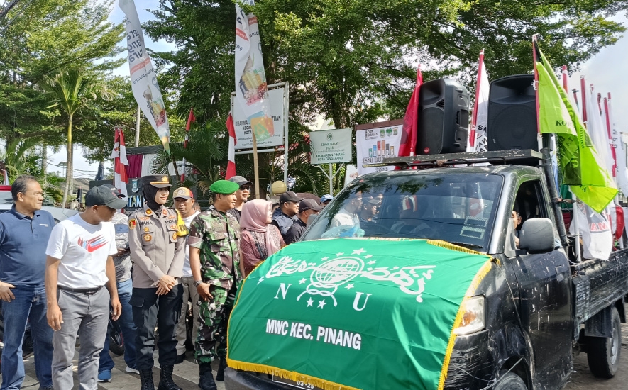 Forum organisasi kepemudaan (OKP) dan organisasi kemasyarakatan (Ormas) se- Kecamatan Pinang, Kota Tangerang mengadakan parade seni budaya. Minggu, 3 Maret 2024. Medcom.id/ Hendrik Simorangkir