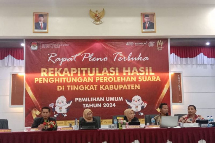 Partisipasi Pemilih pada Pemilu 2024 di Agam 69,13%