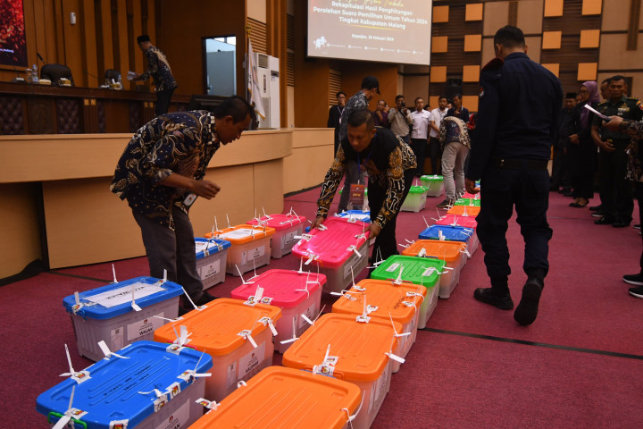 Pleno Rekapitulasi Suara Kabupaten Malang Rampung