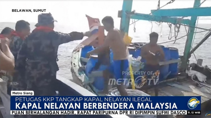 5 WN Myanmar Ditangkap saat Menangkap Ikan di Perairan Indonesia