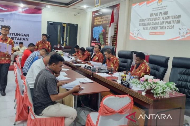 KPU Manokwari Rampungkan Pleno Rekapitulasi